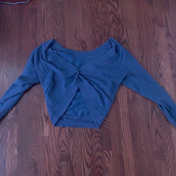 blue cropped sweater! - Picture 2 of 2